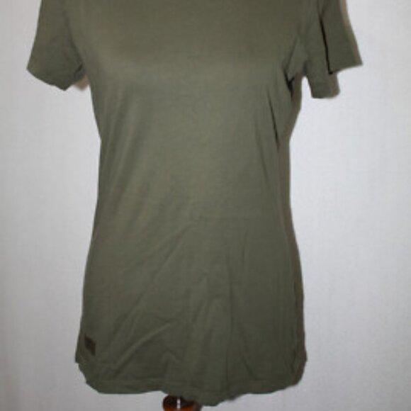 Under Armour Tactical HeatGear Sz S Semi Fitted Olive Green Charged Cotton Tee - Picture 2 of 4